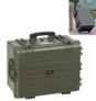 Explorer 5833 Waterproof Case With Wheels - Olive Green Front