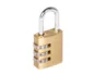 Brass 3 Combination Padlock