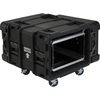 SKB 3SKB-R906U24 6U Roto Shock Rack 24 (61cm) Deep Rail To Rail with Wheels