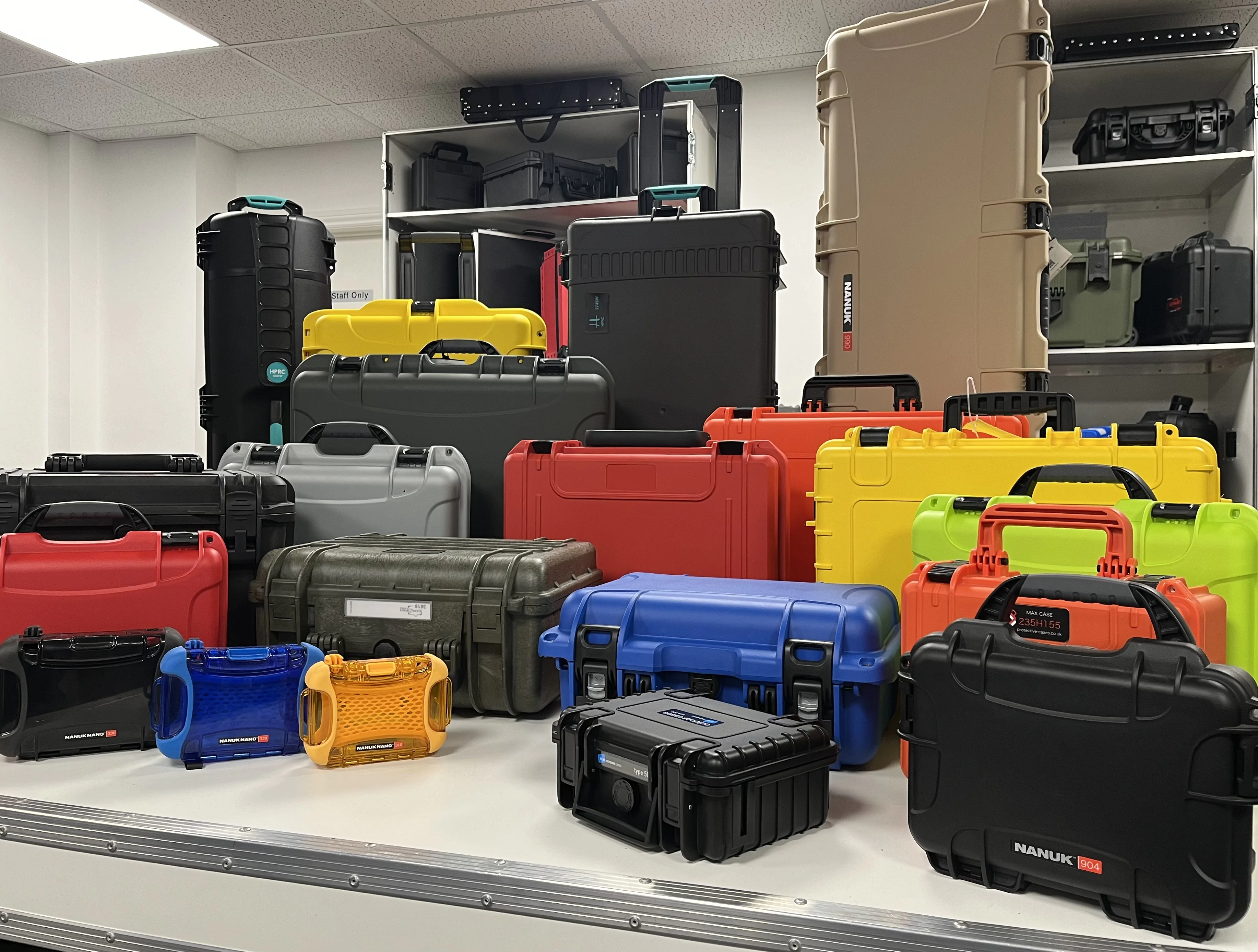 The range of cases at The Case Shop. Includes Peli, Nanuk, HPRC, B&W, Explorer and MAX